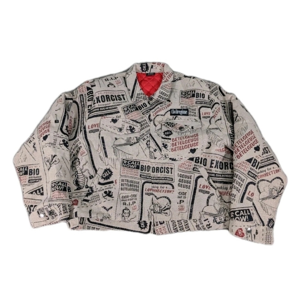 Civil Regime Beetle Juice Knit Jacket Men’s Size S New With Tags